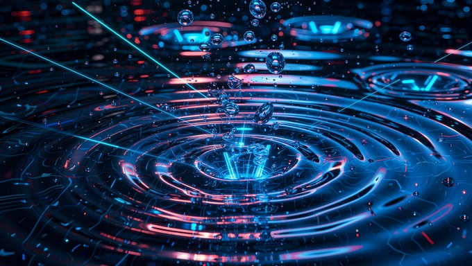 Free Digital Water Transformation Image - Cyberpunk, Neon, Water ...