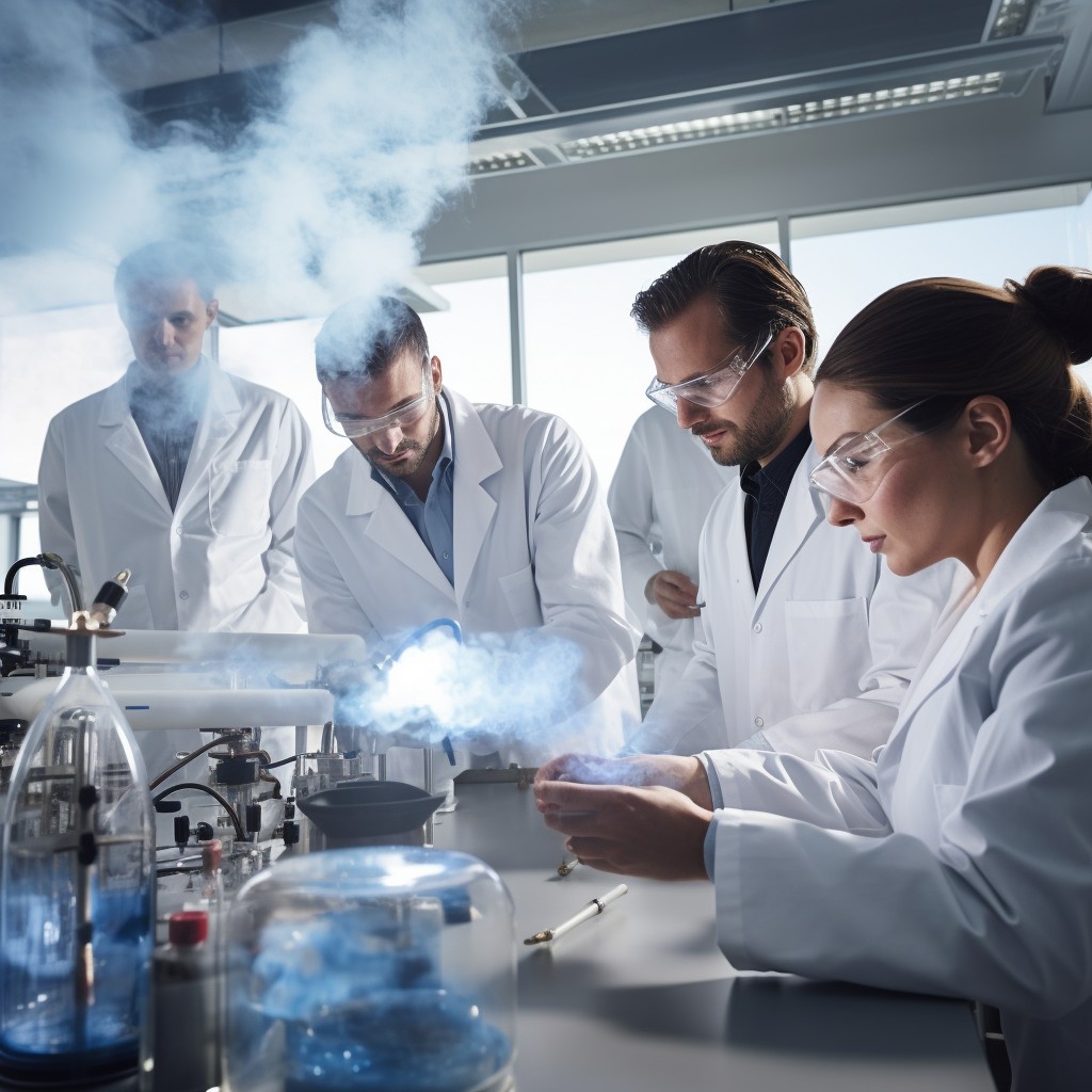Download Lab Experiment Observation Image - Laboratory, Scientists ...
