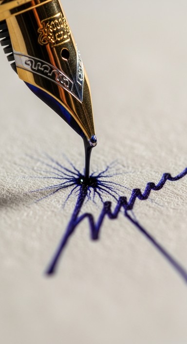 Free Ink Meets Paper Image - Fountain, Pen, Writing | Download at StockCake