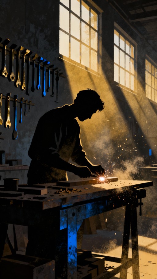 Free Craftsman At Work Image - Craftsman, Workshop, Silhouette ...