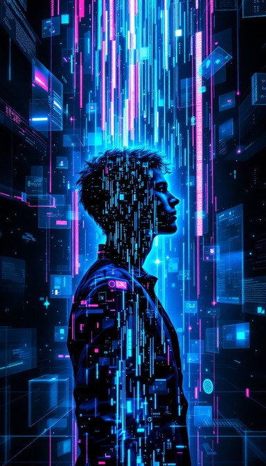 Free Digital Reality Dissolving Image - Cyberpunk, Digital, Neon ...