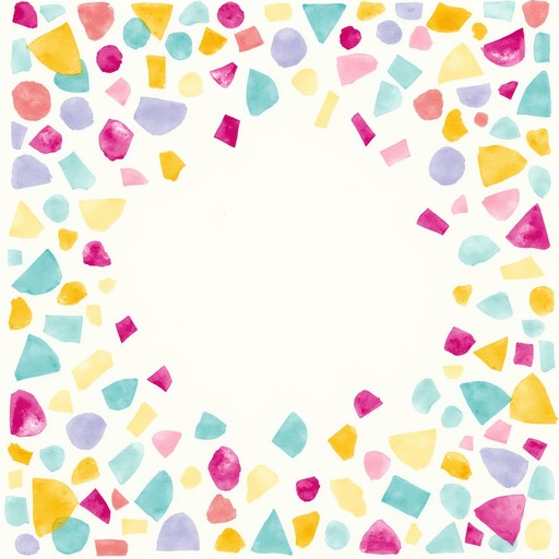Free Colorful Confetti Border Image - Confetti, Watercolor, Festive ...