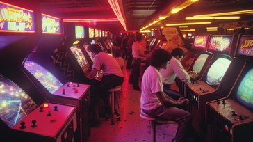 Arcade Games Using Camera Free Arcade Gaming Fun Image - Arcade, Games, Neon | Download at StockCake