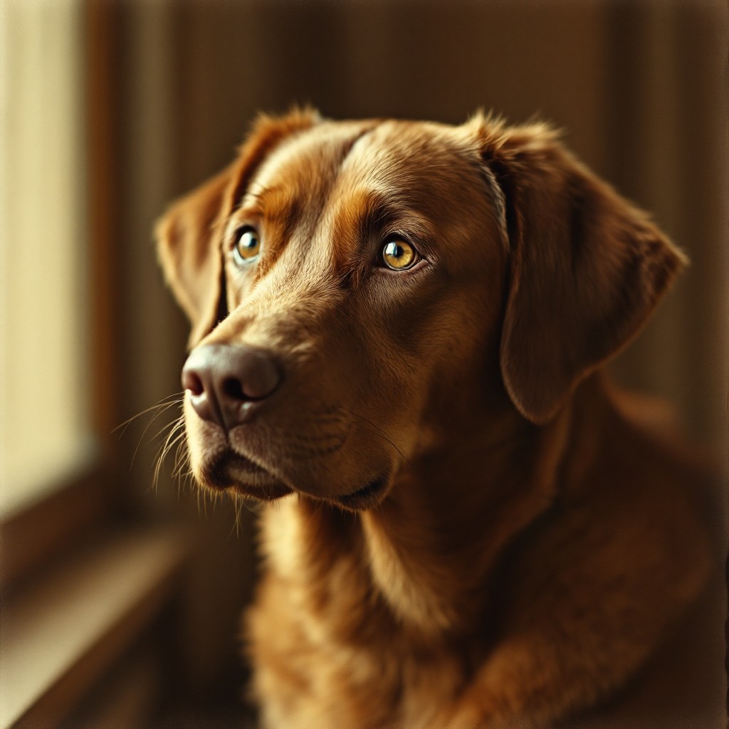 Free Contemplative Brown Labrador Image - Dog, Labrador, Retriever ...