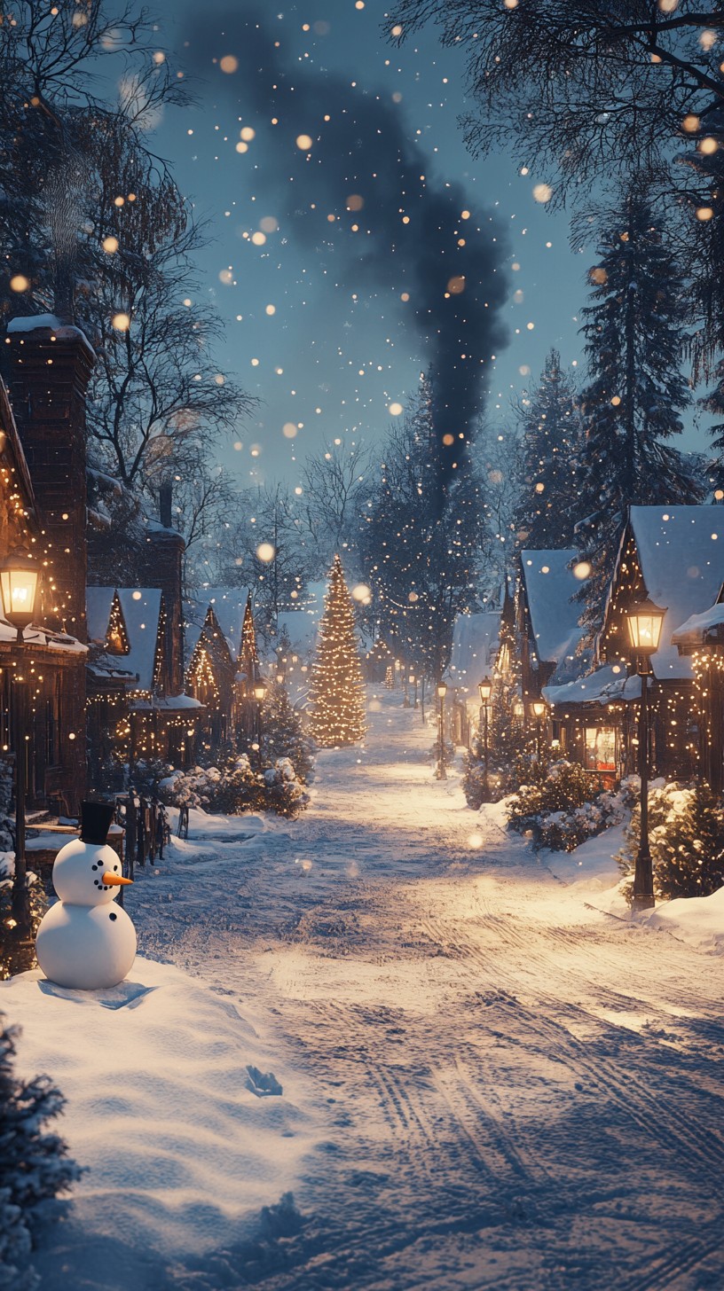 Free Snowy winter village Image - Snow, Village, Winter | Download at ...