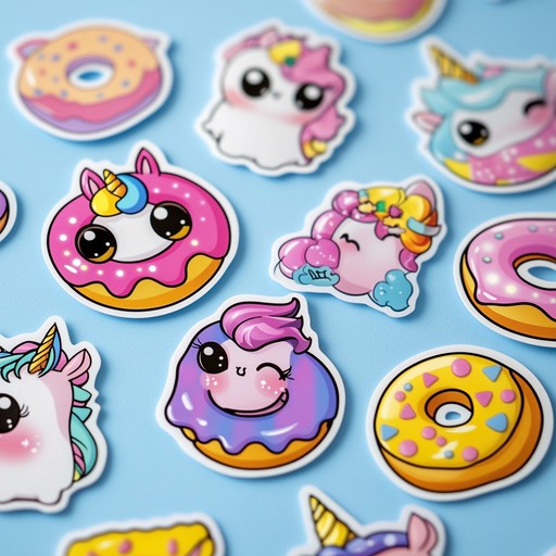 Free Colorful Fruit Stickers Image - Fruit, Colorful, Stickers ...