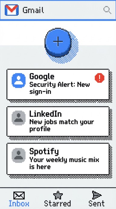 Free Pixel Gmail Interface Image - Pixel, Interface, Mobile | Download ...