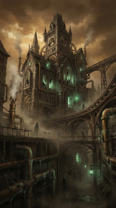 Free Haunted Steampunk Tower Image - Steampunk, Victorian, Haunted ...