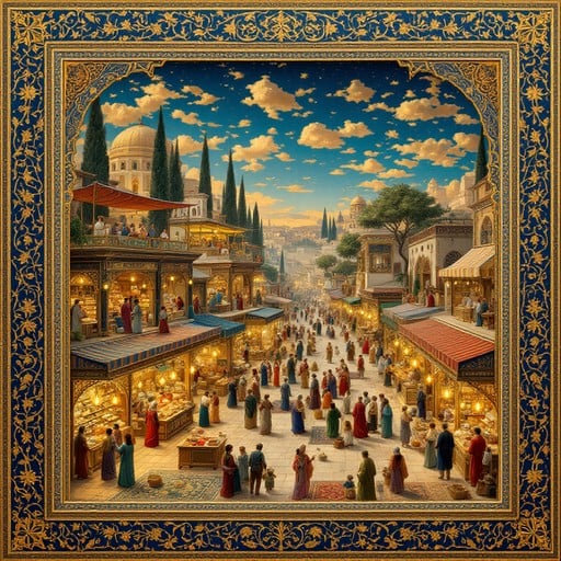 Free Ancient Marketplace Splendor Image - Marketplace, Bazaar, Persian ...