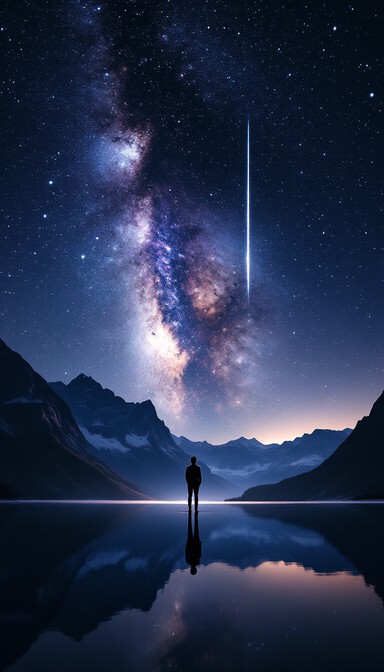 Free Cosmic Night Reflection Image - Night, Sky, Milkyway | Download at ...