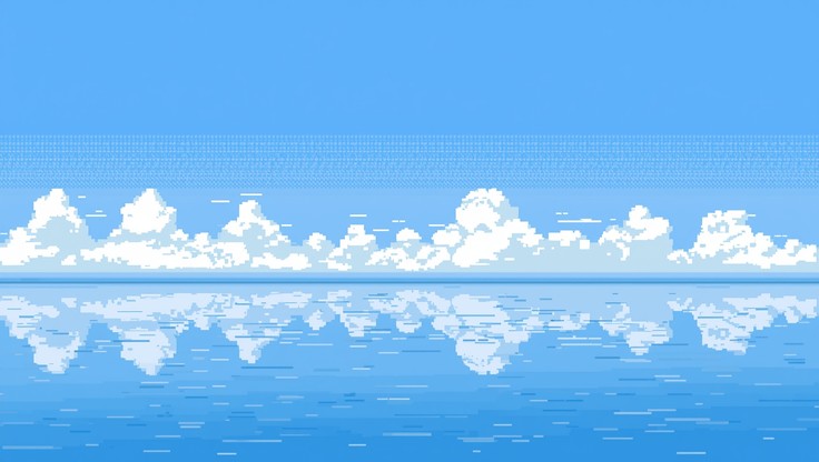 Free Serene Pixel Sky Image - Pixel, Minimalist, Digital | Download at ...