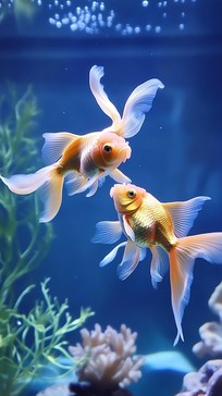 Free Goldfish underwater dance Image - Goldfish, Underwater, Fish ...