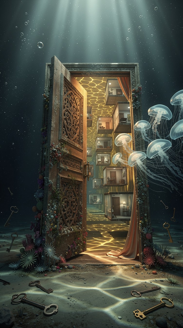 Free Underwater Portal Mystery Image - Underwater, Surreal, Door ...