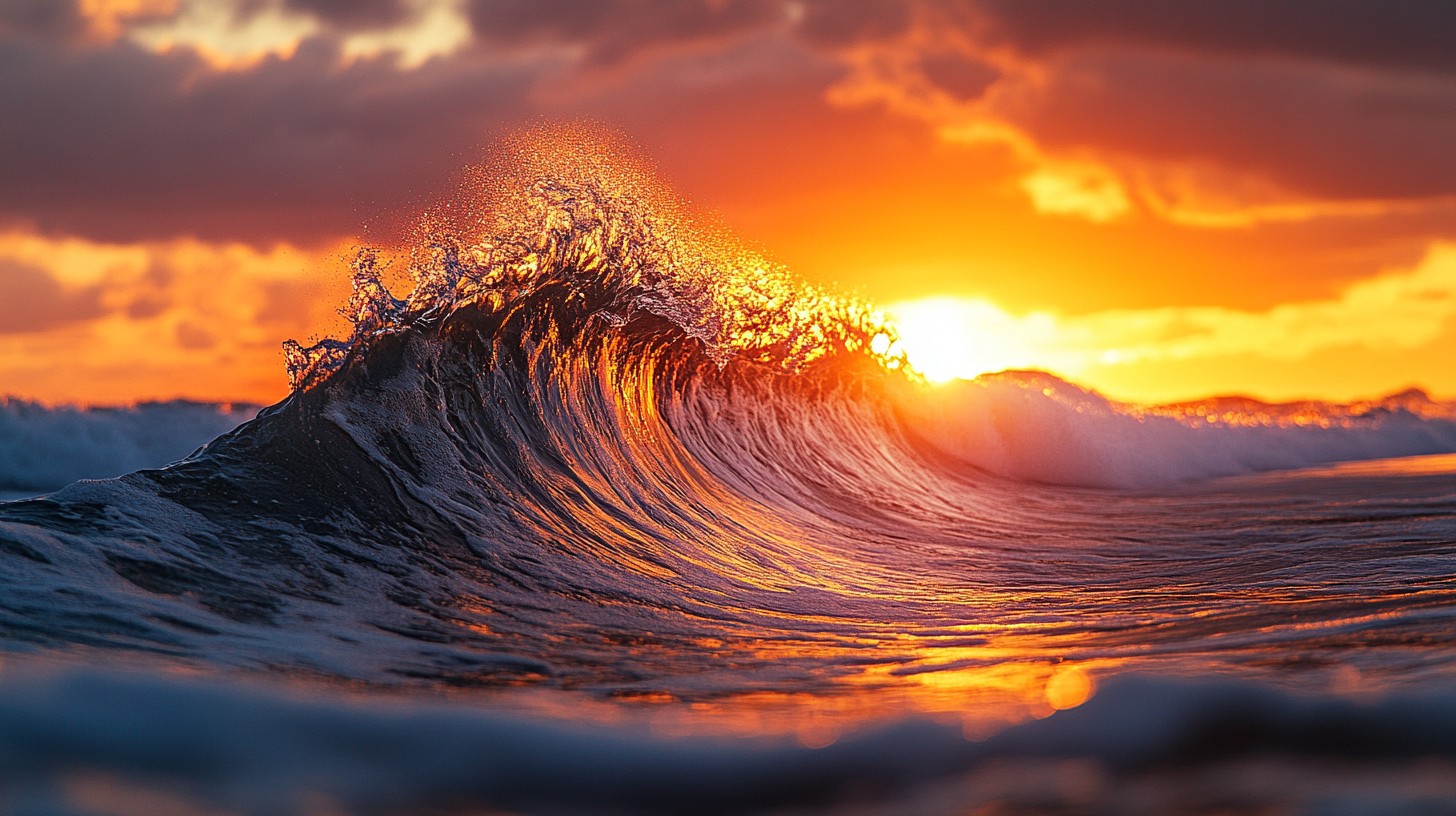Free Sunset ocean wave Photo - Sunset, Ocean, Wave | Download at StockCake