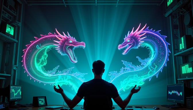 Free Digital Dragon Creator Image - Dragons, Holographic, Neon ...