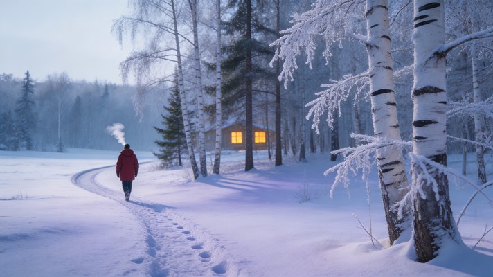 Download Magic Winter Forest Image - Fantasy, Birch, Forest | StockCake