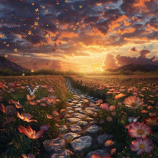 Long Path Sunset Free Sunset Floral Path Image - Sunset, Wildflowers, Path | Download at ...