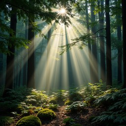 Free Magical Forest Light Image - Sunbeams, Forest, Light | Download at ...