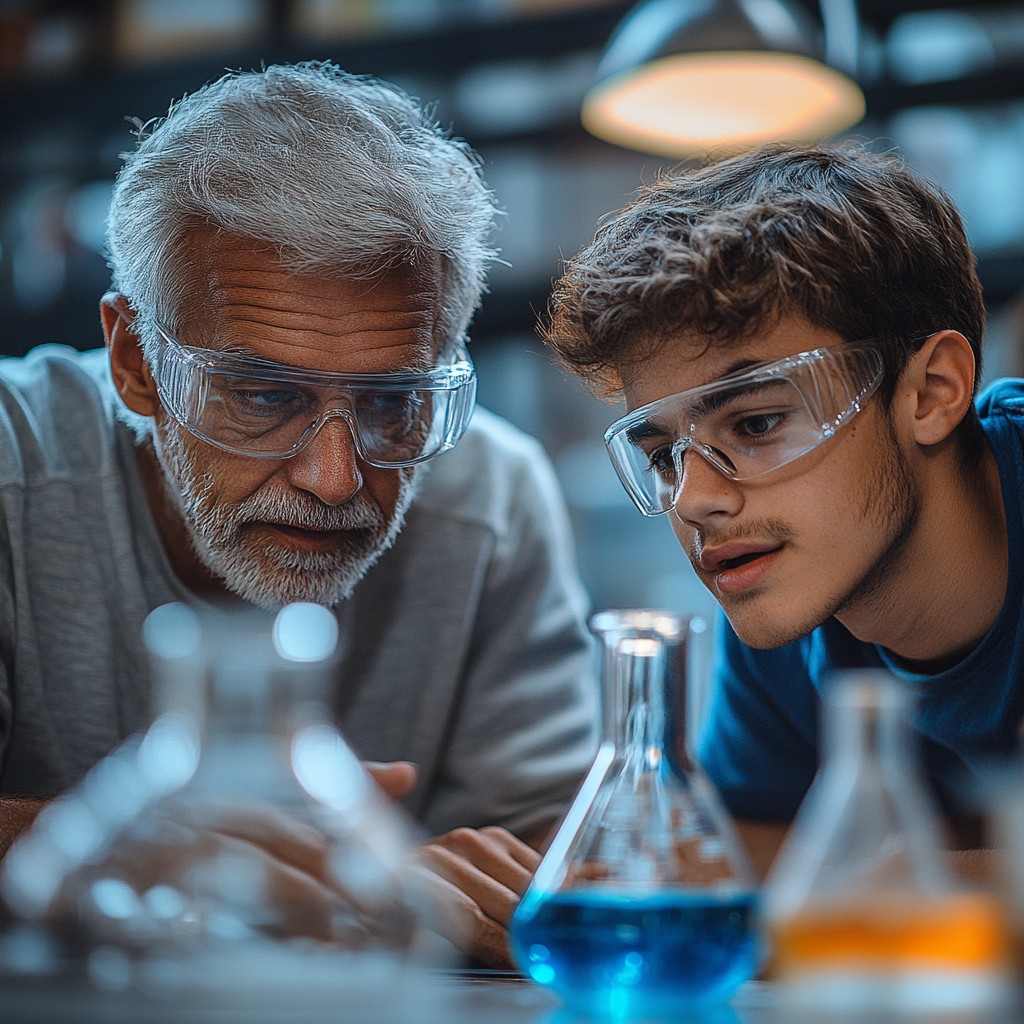 Sharing Experiments Free Experimenting together intently Image - Laboratory, Science ...