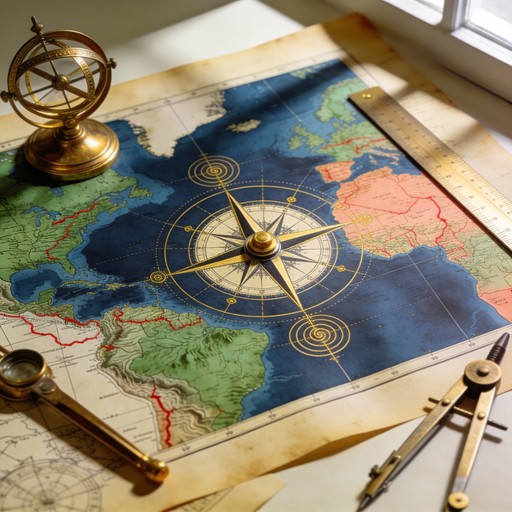 Free Vintage Navigation Tools Image - Navigation, Compass, Map ...