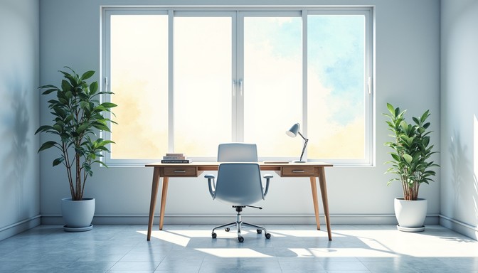 Free Serene Scandinavian Desk Image - Minimalist, Workspace, Desk ...