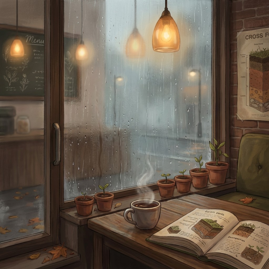 Free Rainy Cafe Comfort Image - Cafe, Coffee, Rain | Download at StockCake