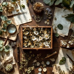 Free Botanical Treasure Box Image - Botanical, Vintage, Pressed ...
