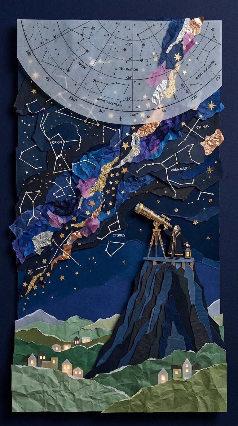 Free Stargazing Paper Dreams Image - Astronomy, Collage, Papercraft ...