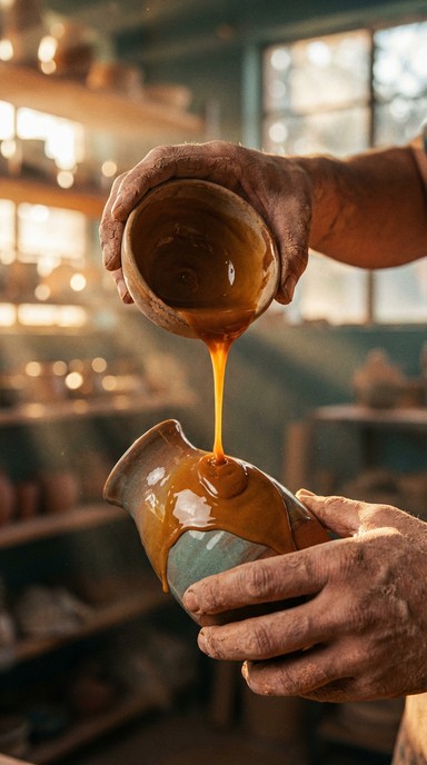 Free Pouring Golden Glaze Image - Pottery, Ceramic, Glaze | Download at ...