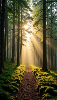 Free Enchanted Forest Path Image - Forest, Sunbeams, Path | Download at ...