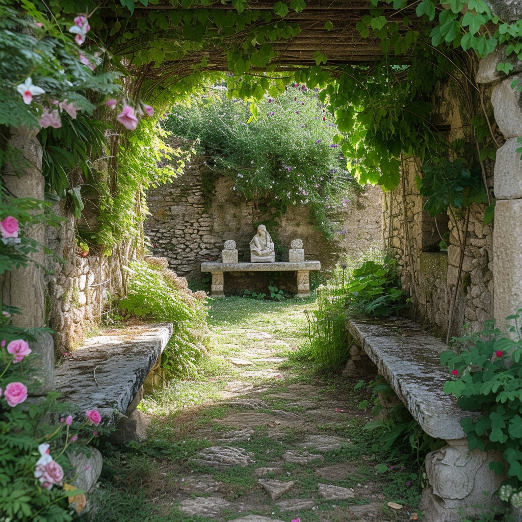 Free Garden Stone Arch Image - Garden, Roses, Tranquility | Download at ...