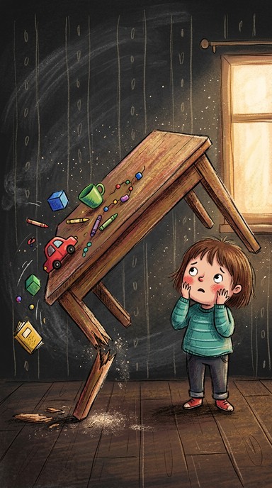 Free Broken Table Moment Image - Illustration, Chalk, Crayon | Download ...