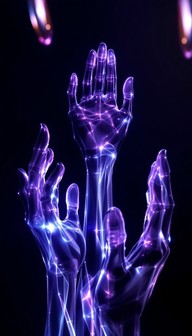 Translucent Purple Hand Free Luminous Ethereal Hands Image - Surreal, Ethereal, Translucent ...