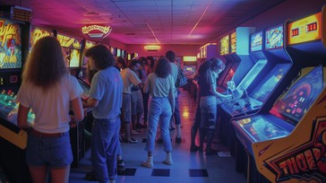 Sunday Arcade Fun Free Retro Arcade Fun Image - Arcade, Retro, Gaming | Download at StockCake