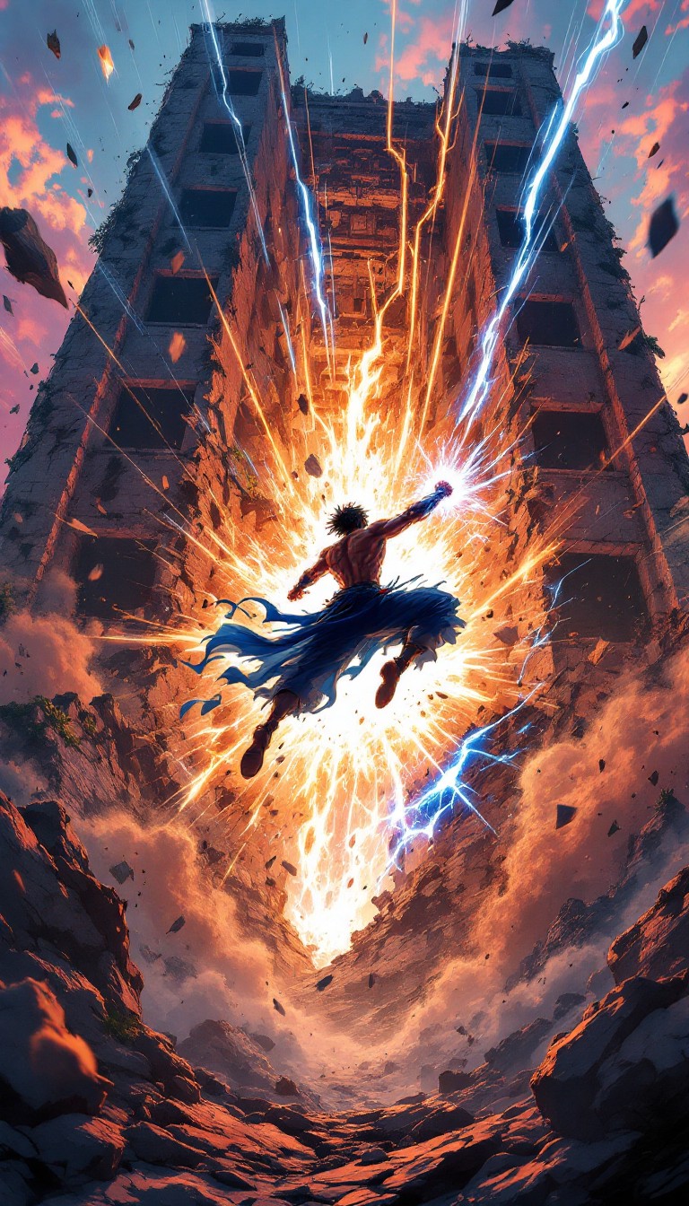 Free Explosive Power Unleashed Image - Anime, Warrior, Explosion ...