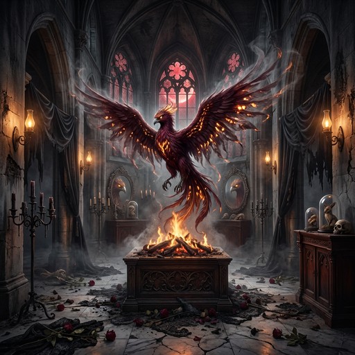 Free Legendary Phoenix Rises Image - Phoenix, Gothic, Cathedral ...