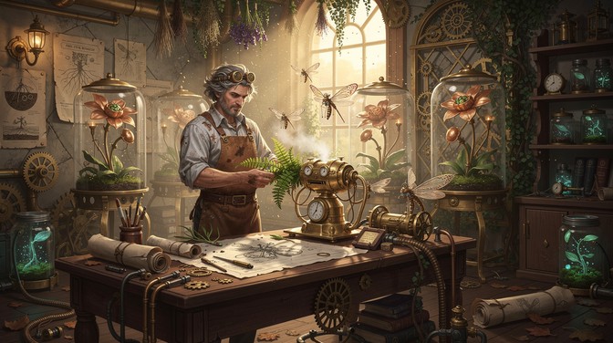 Free Steampunk Botanical Engineer Image - Steampunk, Victorian ...