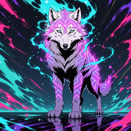 Free Neon Wolf Energy Image - Wolf, Anime, Manga | Download at StockCake