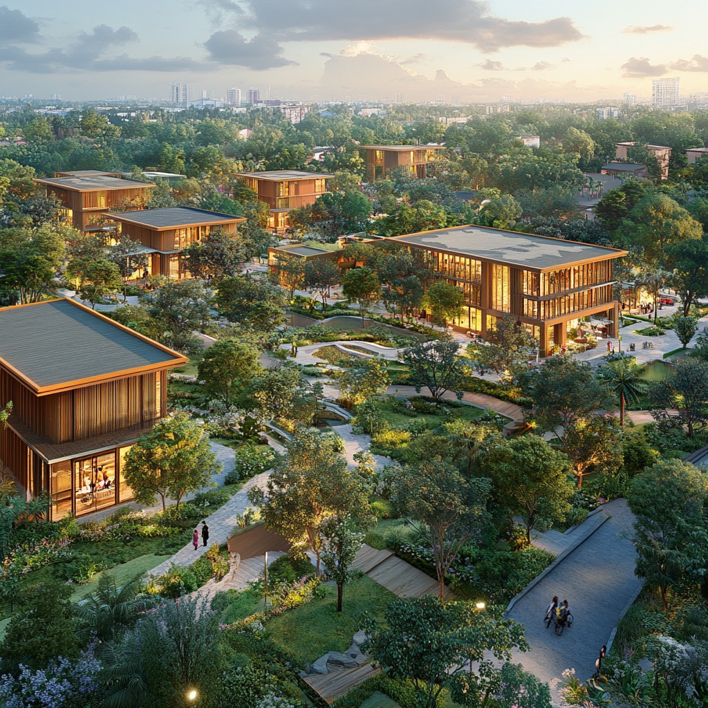 Free Modern architectural complex Image - Architecture, Modern, Gardens ...