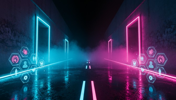 Free Neon Choice Paths Image - Cyberpunk, Neon, Futuristic | Download ...