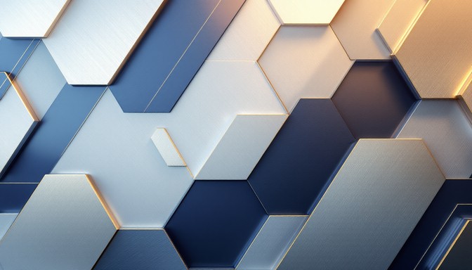 Free Modern Corporate Template Image - Hexagonal, Geometric, Pattern ...