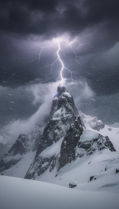 Free Lightning Strikes Peak Image - Mountain, Lightning, Storm ...
