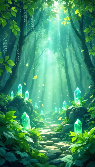 Free Enchanted Crystal Path Image - Forest, Crystals, Magic | Download ...