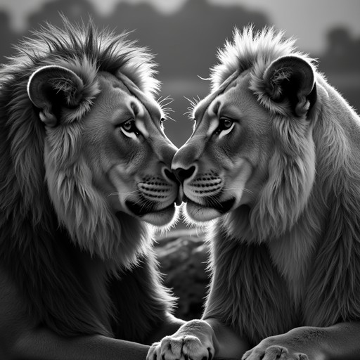 Free Monochrome Lion Bond Image - Lions, Monochrome, Wildlife ...