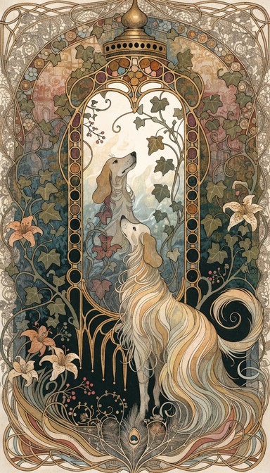 Dog Reflection Drawing Free Elegant Canine Reflection Image - Dog, Mirror, Reflection ...