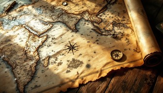 Free Ancient Explorer's Map Image - Map, Compass, Navigation | Download ...