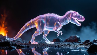 Free Crystal Predator Illuminated Image - Dinosaur, Crystal ...