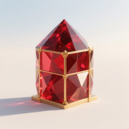 Ruby Crystal Tower Free Ruby Crystal Cascade Image - Ruby, Crystal, Geometric | Download ...