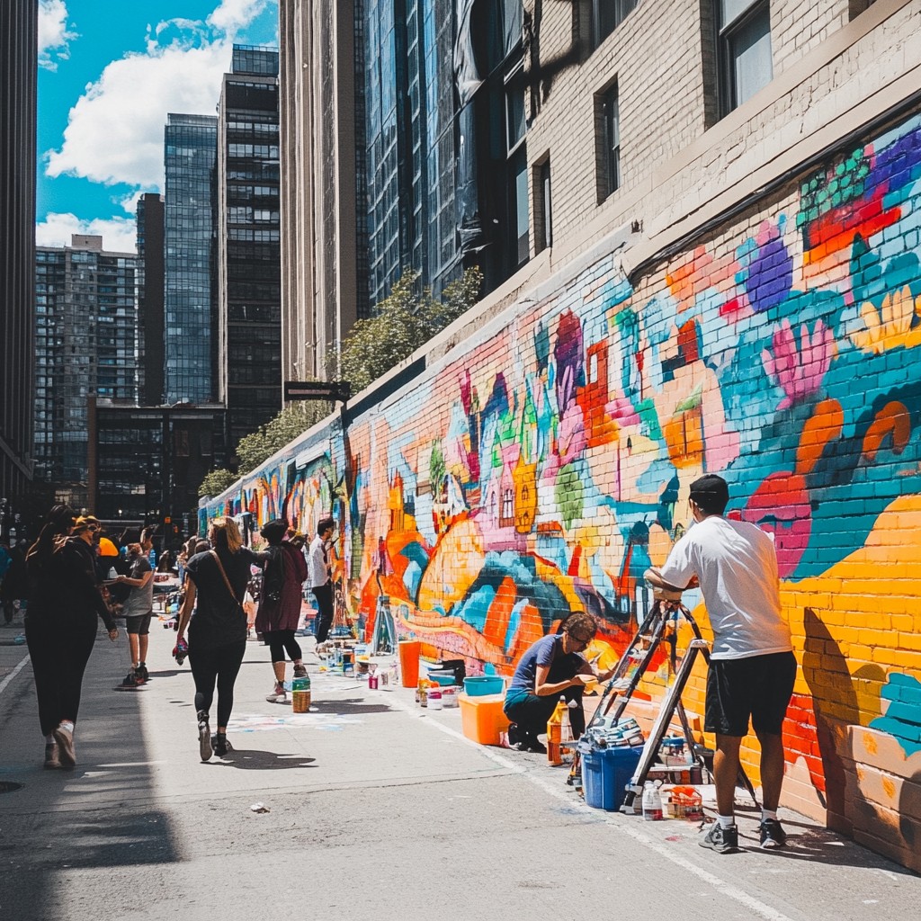 City Mural Examples Free Vibrant mural painting Image - Art, Mural, City | Download at ...