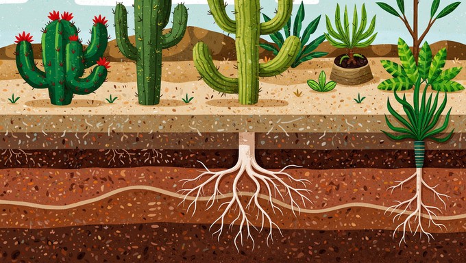Educational pixel art showcases the hidden underground world where ...